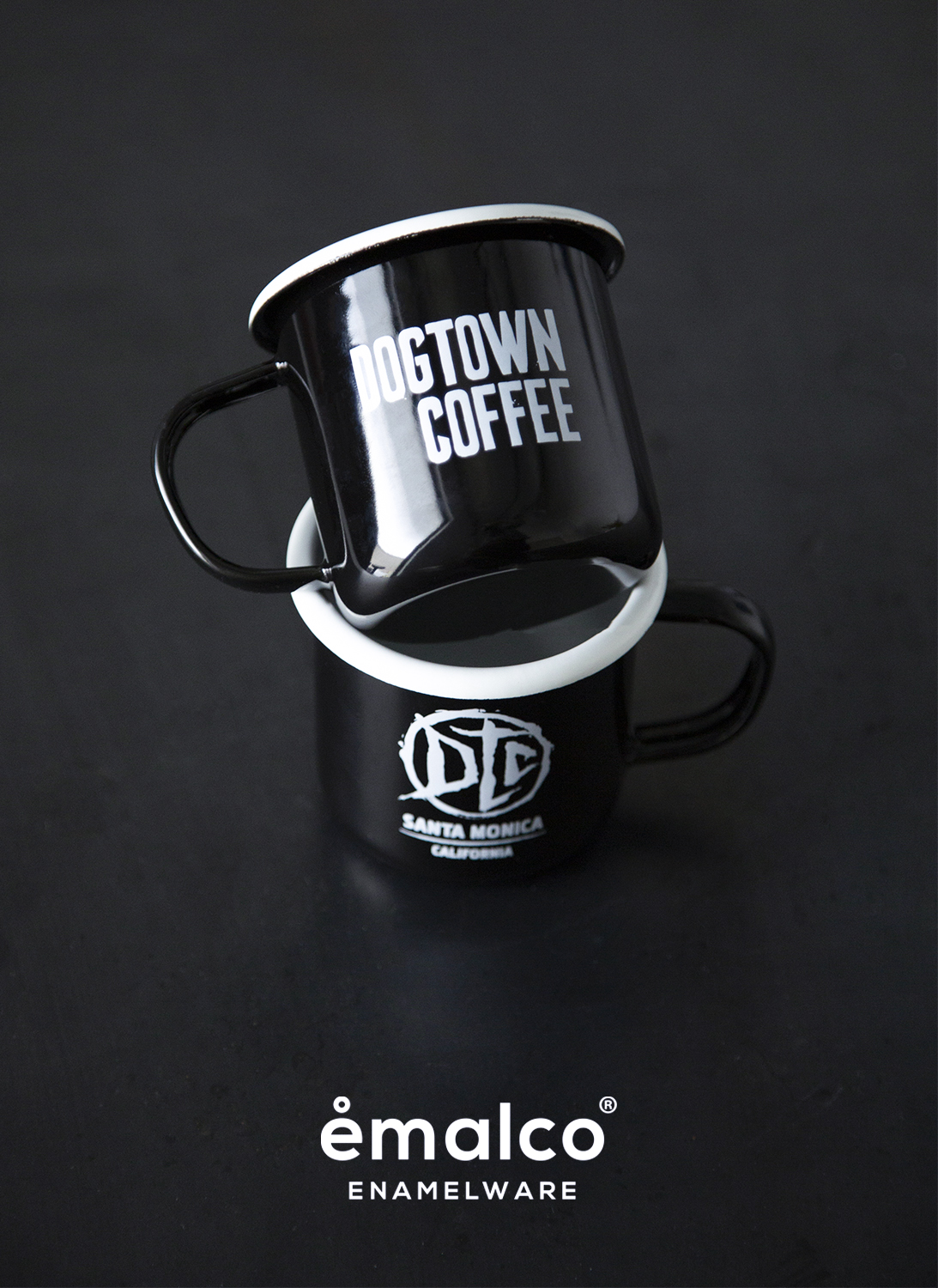 16 oz Black Potbelly Mug - Dogtown Coffee